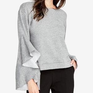 Rachel Roy Heather Grey Bat Sleeve Sweater